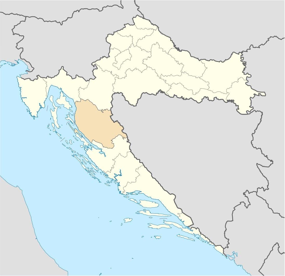 senj zemljevid hrvaška
