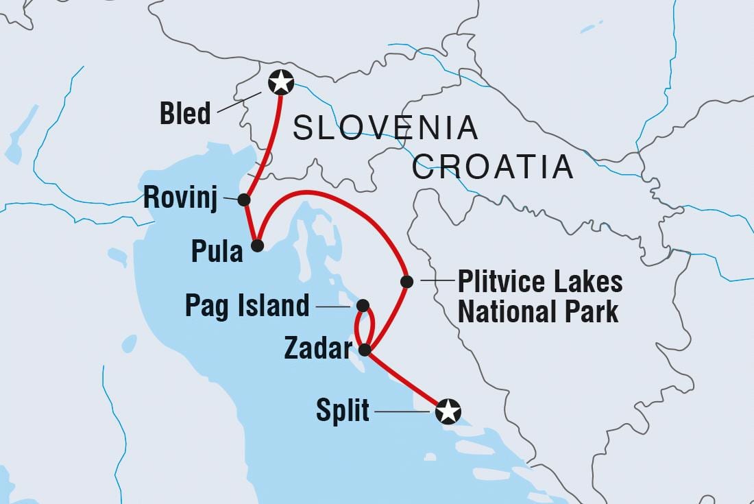 plitvička zemljevid hrvaška