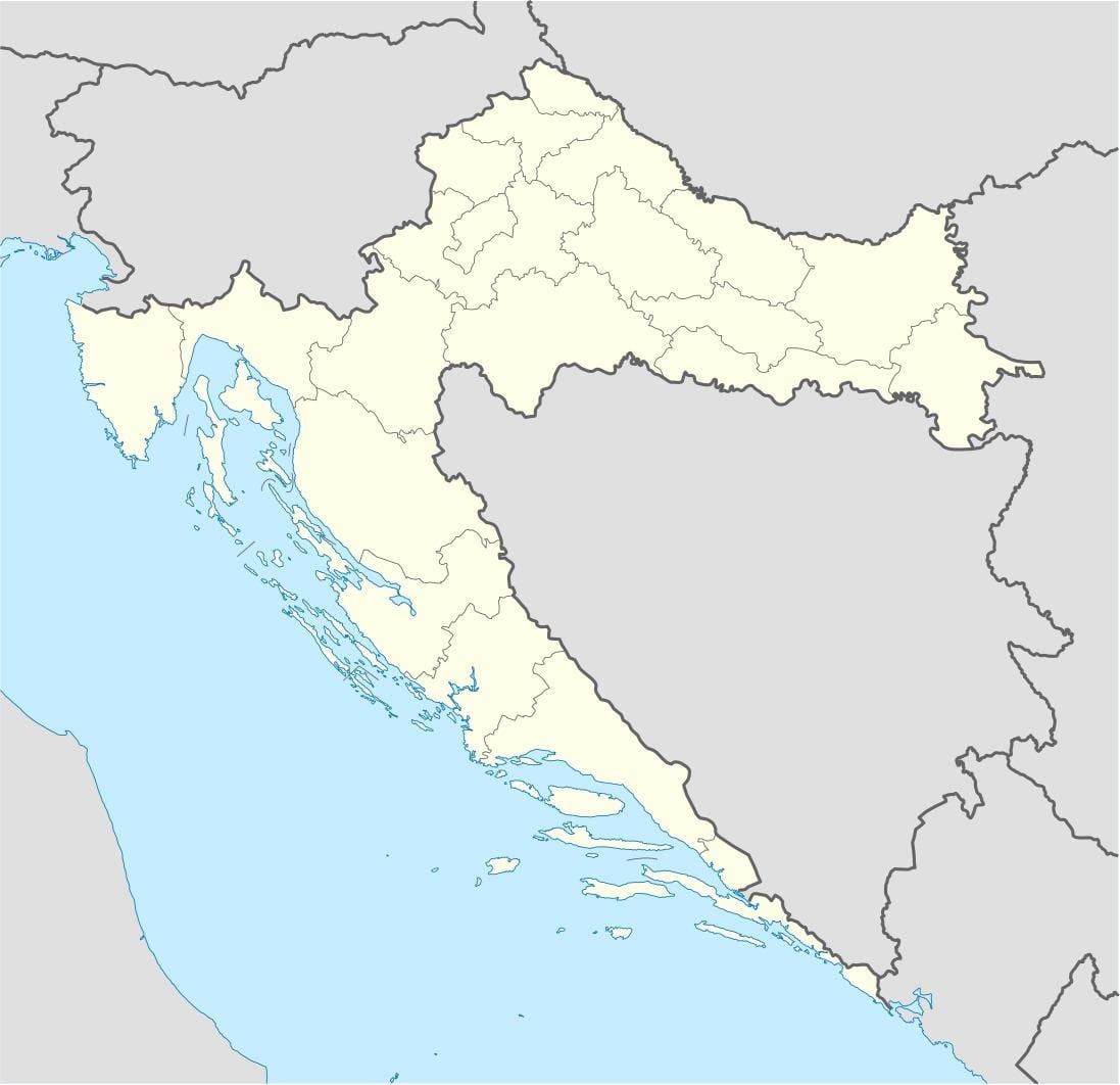 hrvaška zemljevid z lokacijo
