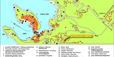 Zemljevid cavtat hrvaška 