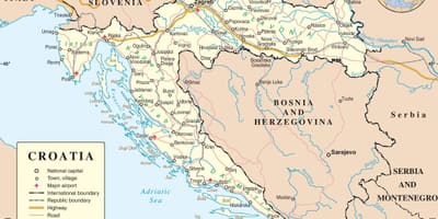 Vožnje zemljevid hrvaška