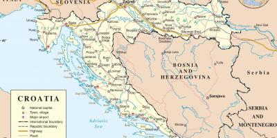 Vožnje zemljevid hrvaška
