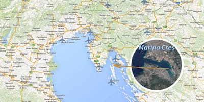 Cres zemljevid hrvaška
