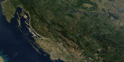 Zemljevid hrvaška satelitska tv