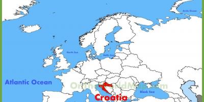 Hrvaška lokacijo na zemljevidu sveta
