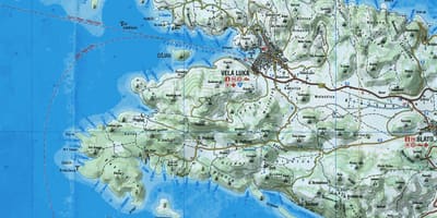 Zemljevid korčula hrvaška