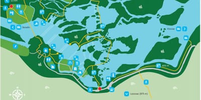 Krka narodni park zemljevid hrvaška