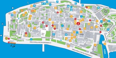 Zemljevid zadar hrvaška
