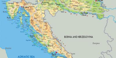 Hrvaško je na zemljevidu